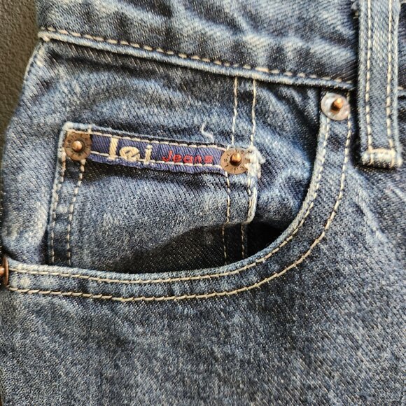 VTG Y2K LEI Flare Jeans Boot Cut Button Fly Bell Bottoms Juniors 9 30x30 EUC - Picture 8 of 12